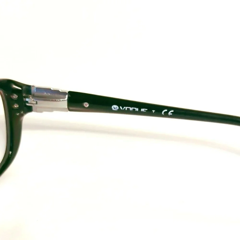 Vogue Eyeglasses Frames VO 2842-B W44 Black Silver Square Full Rim 51-16-135